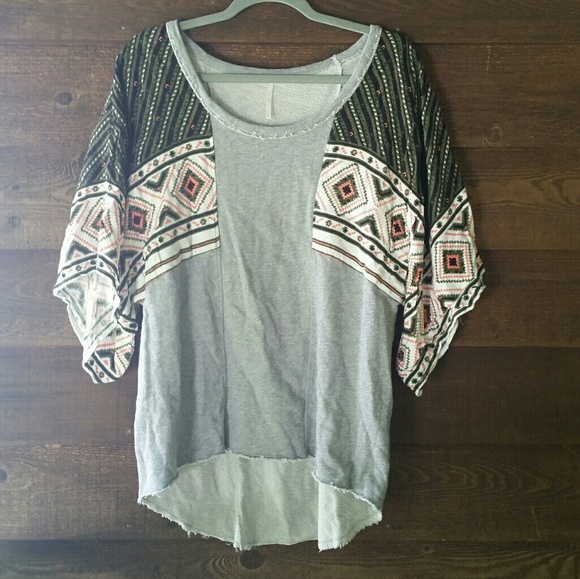 Free People Tops - Free People kimono sleeve oversized sweatshirt M